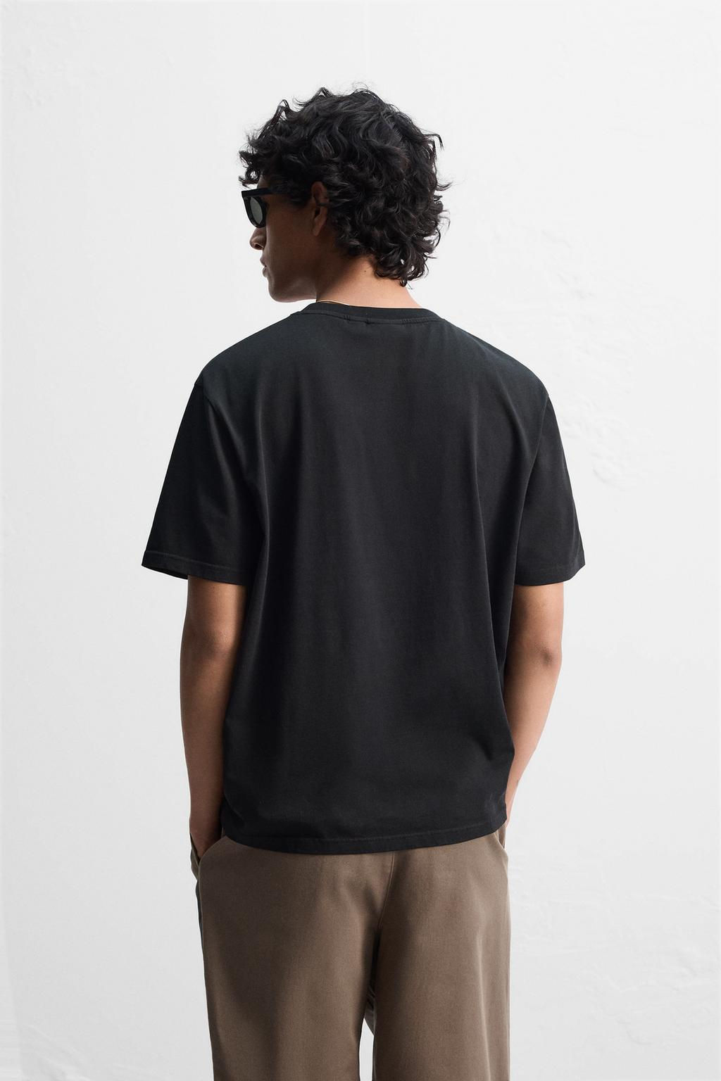 SLIM FIT MEDIUM WEIGHT T-SHIRT - Zara фото 20