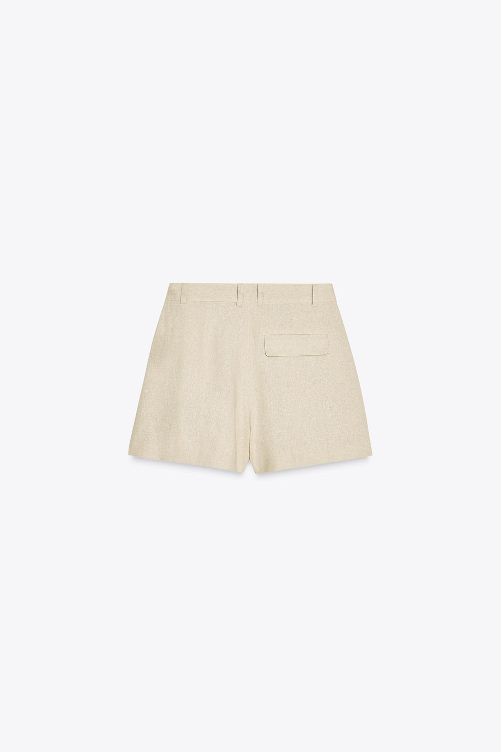 HIGH-WAIST LINEN BLEND BERMUDA SHORTS - Zara фото 7