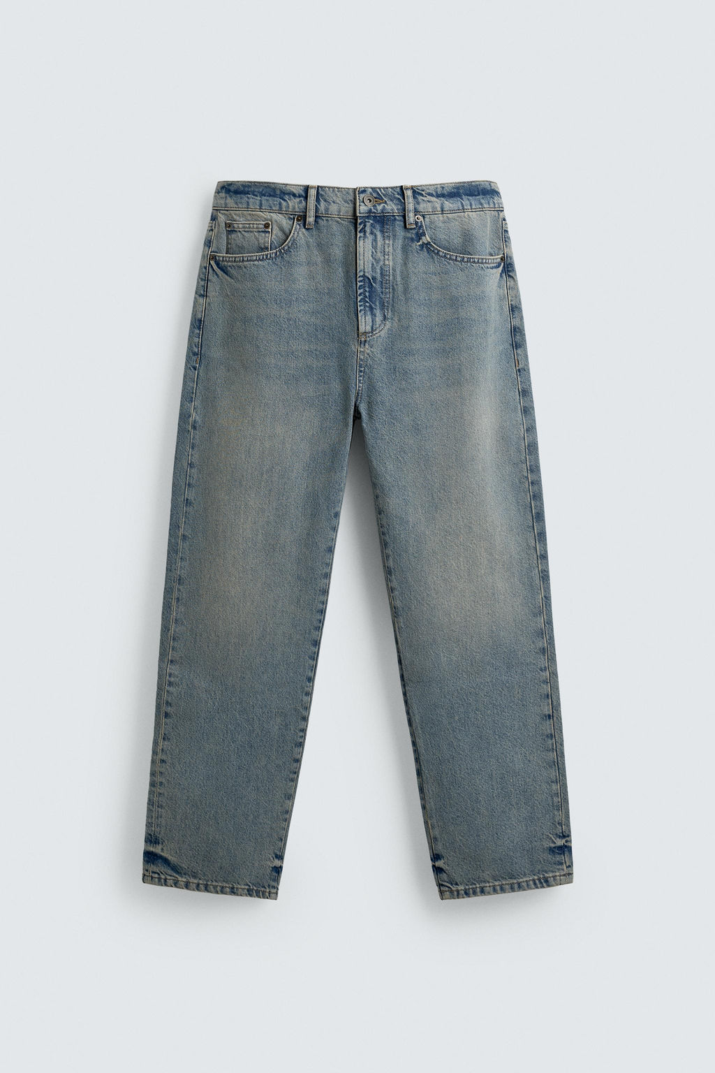 JEANS STRAIGHT ANKLE FIT / Azul medio - Zara фото 8