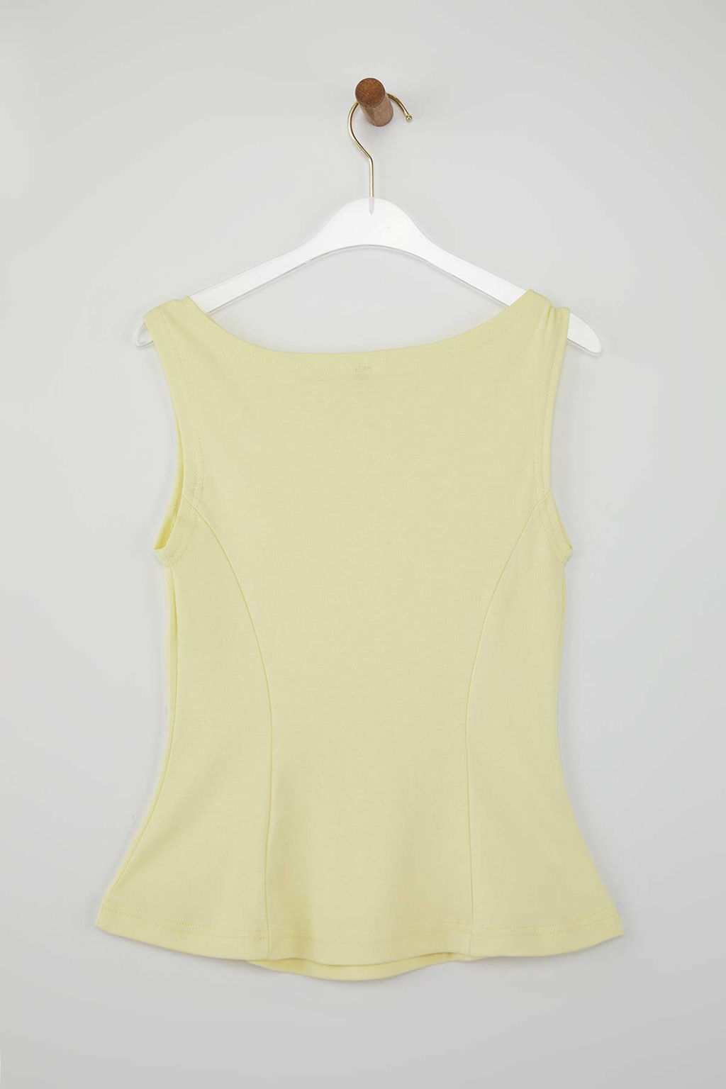 Mavi S?f?r Kol Bisiklet Yaka Esnek Orme Bluz TWOSS25BZ00604 - Trendyolmilla фото 2