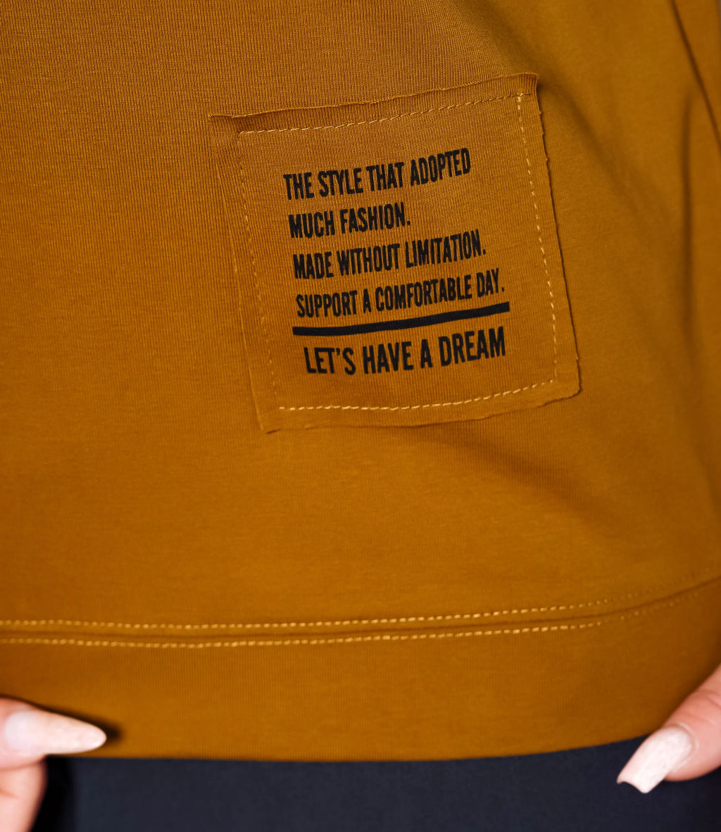 Футболка #КТ0467-55, хаки