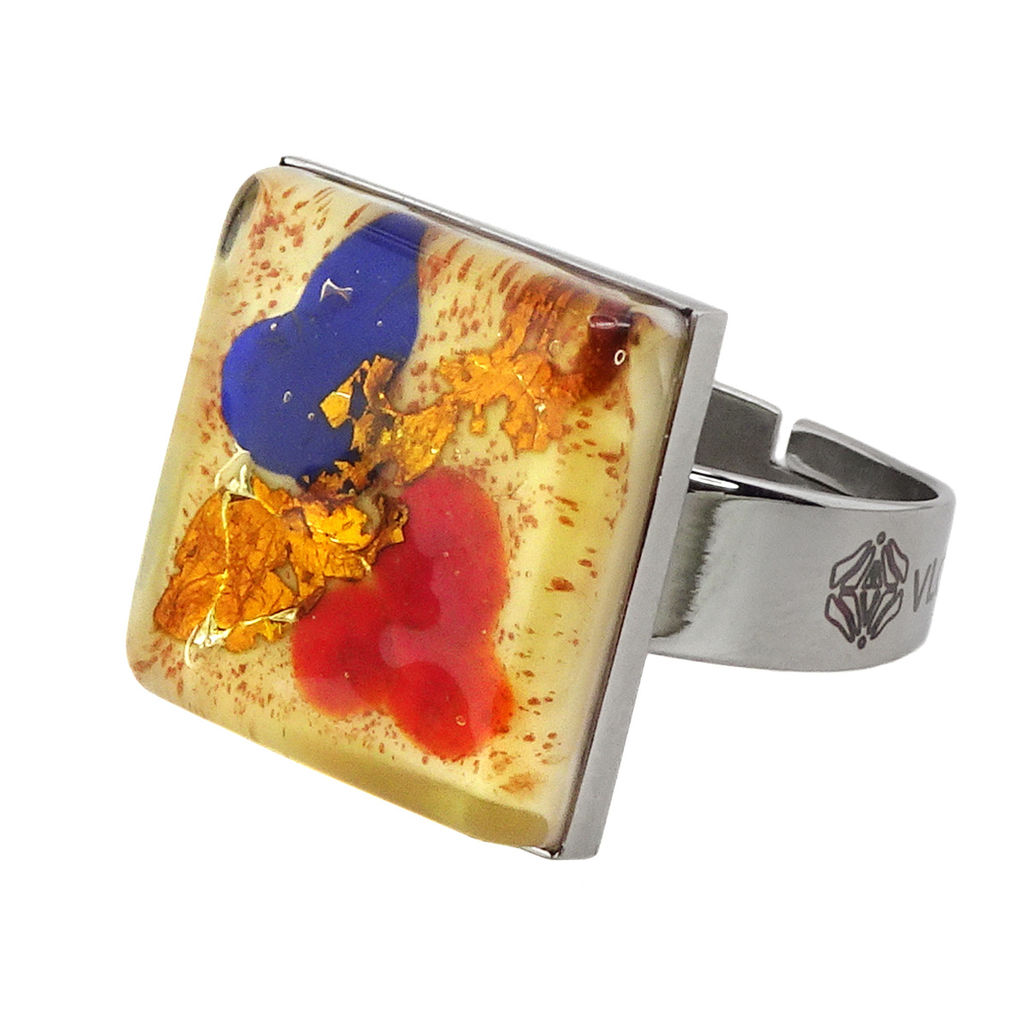 Кольцо из муранского стекла SAMBA