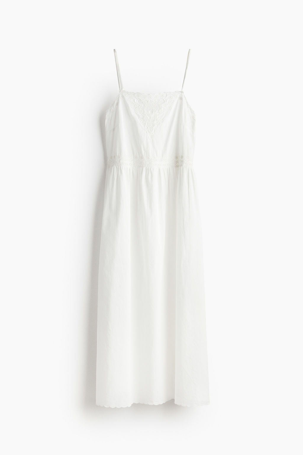 Vestido bordado de algod?n