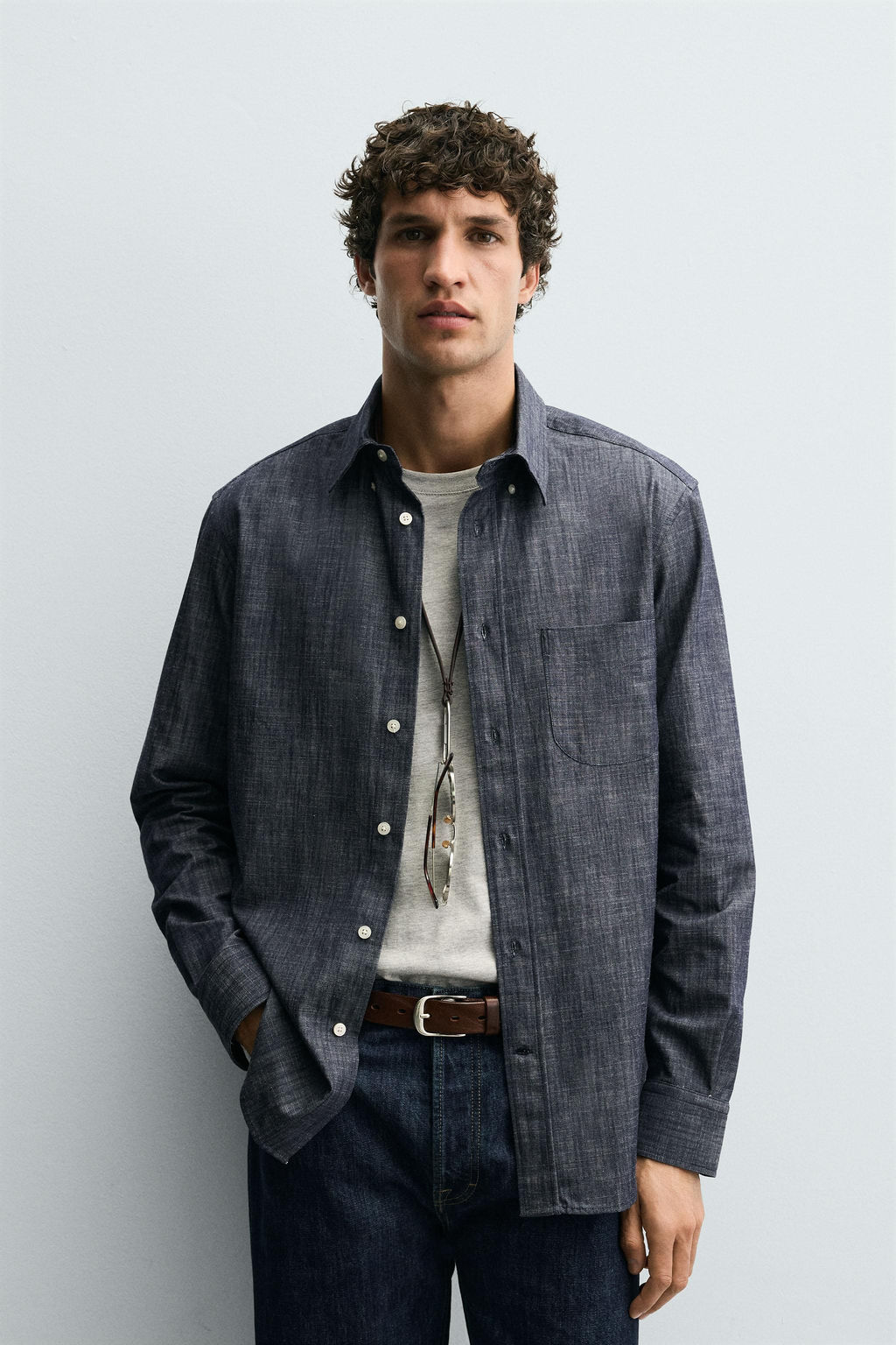REGULAR FIT BUTTON-DOWN SHIRT - Zara фото 2