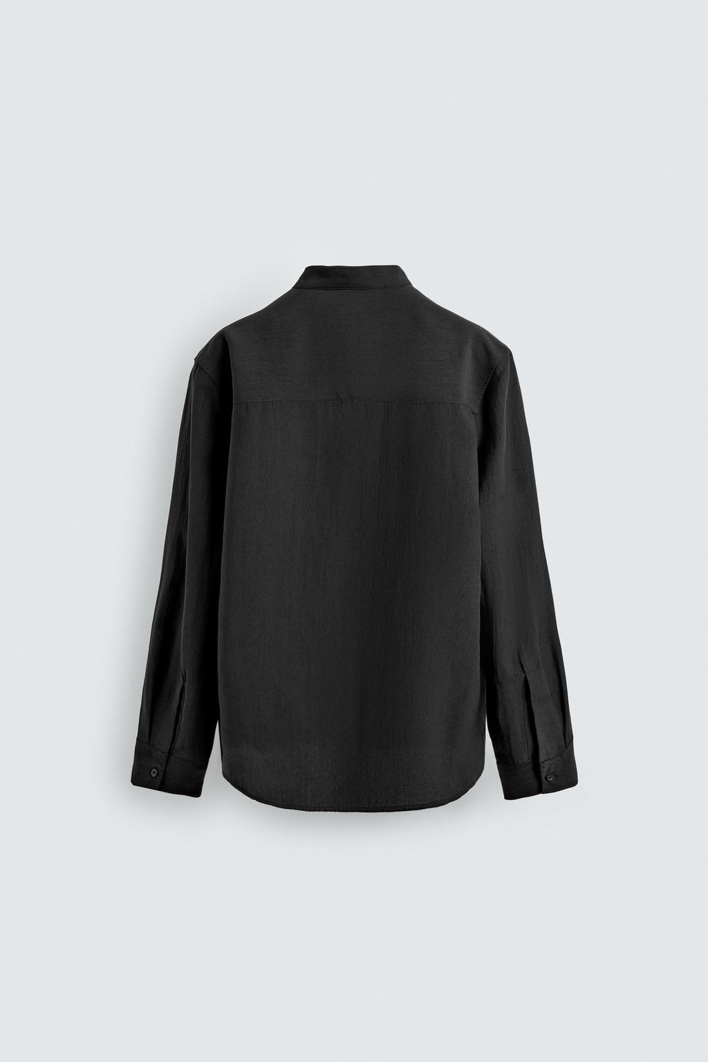 CAMISA FLUIDA CUELLO TIRA / Negro - Zara фото 7