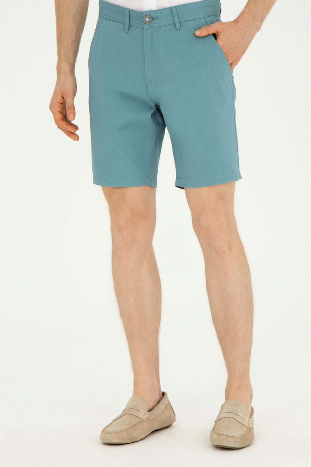Мужские мятные тканые шорты Неожиданная скидка в корзине - U.s. polo assn фото 2