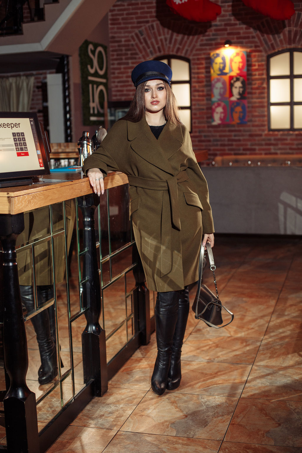 Пальто 20808 (хаки)