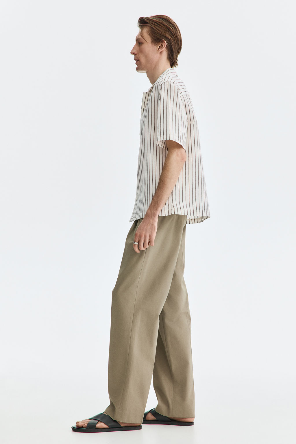 Camisa resort en mezcla de lino Relaxed Fit - H&m фото 10