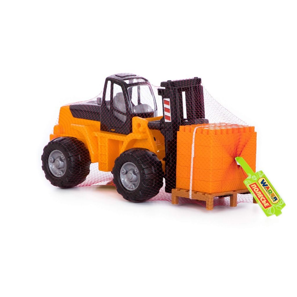 Автокар + конструктор Супер-Микс - 30 элементов на поддоне (в сеточке) - Полесье фото 12