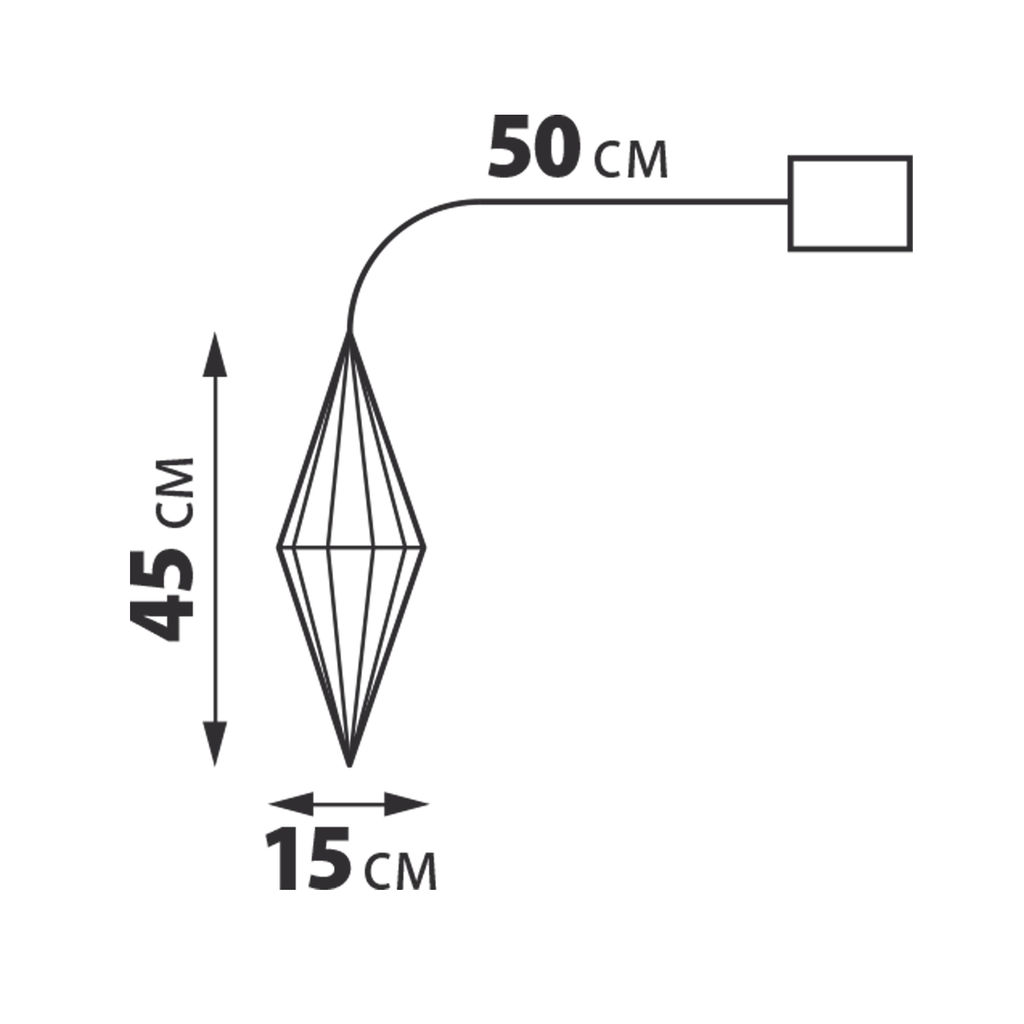 ULD-R506 3АА DIAMOND Светильник декоративный Брильянт, на батарейках 3AA (не в/к). 100 светодиодов Белый свет. Цвет корпуса радужный. TM Uniel - Volpe фото 6