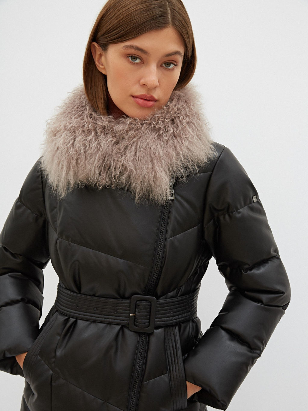 Conso/WDMPF 210527 - nero Пуховое Пальто фото 2