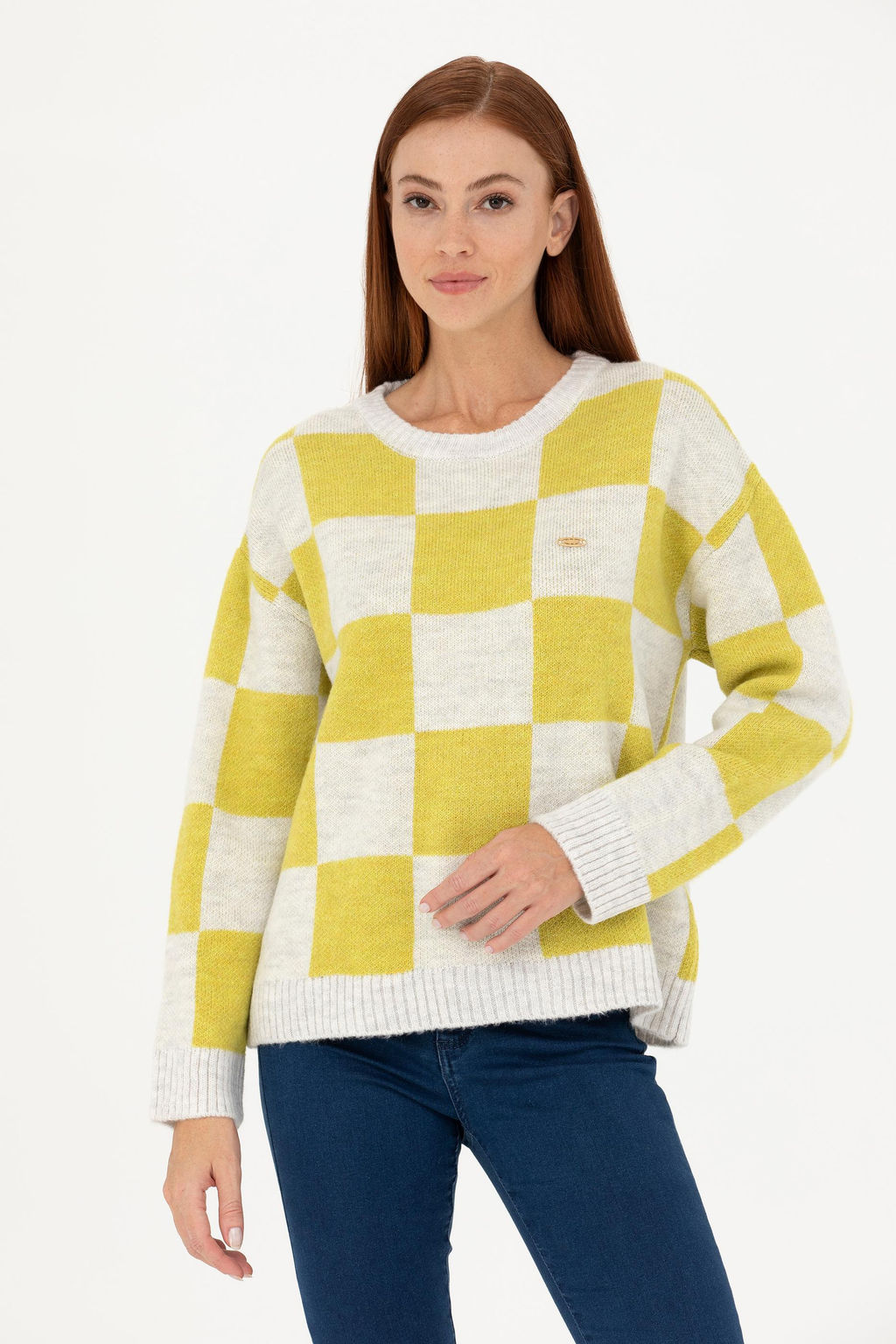 Женский свитер фисташкового зеленого цвета - U.s. polo assn фото 17
