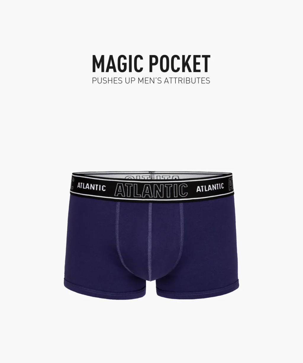 ATLANTIC MH-1191/01 Трусы мини шорты Magic Pocket неоновый голубой  фото 2