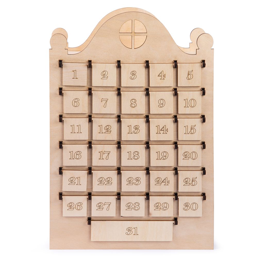 Заготовка для декорирования Mr. Carving ВД-1159 Адвент-календарь фанера 8 х 30 х 45 см фото 3