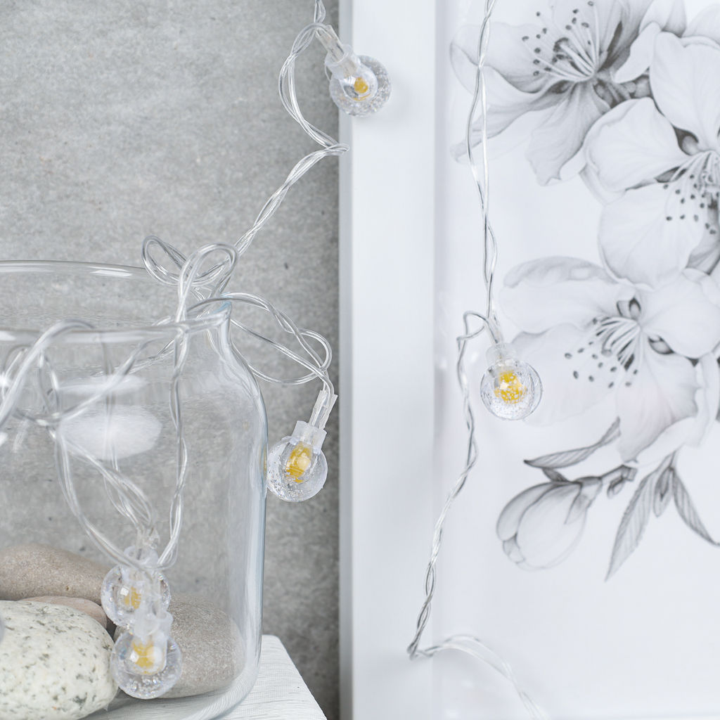 Гирлянда 3 м 20 LED Шарики с пузырьками / GN1 /уп 100/стекло