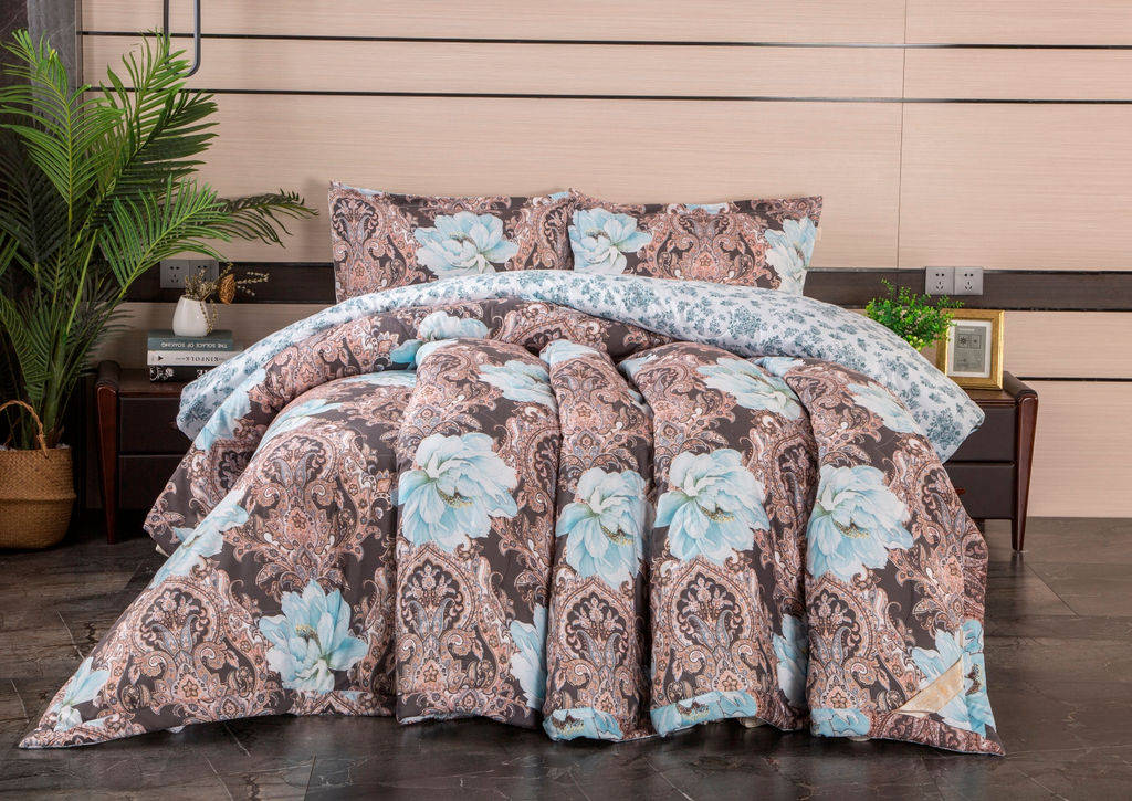 Комплект с одеялом Беатрис (трюфель молоко)