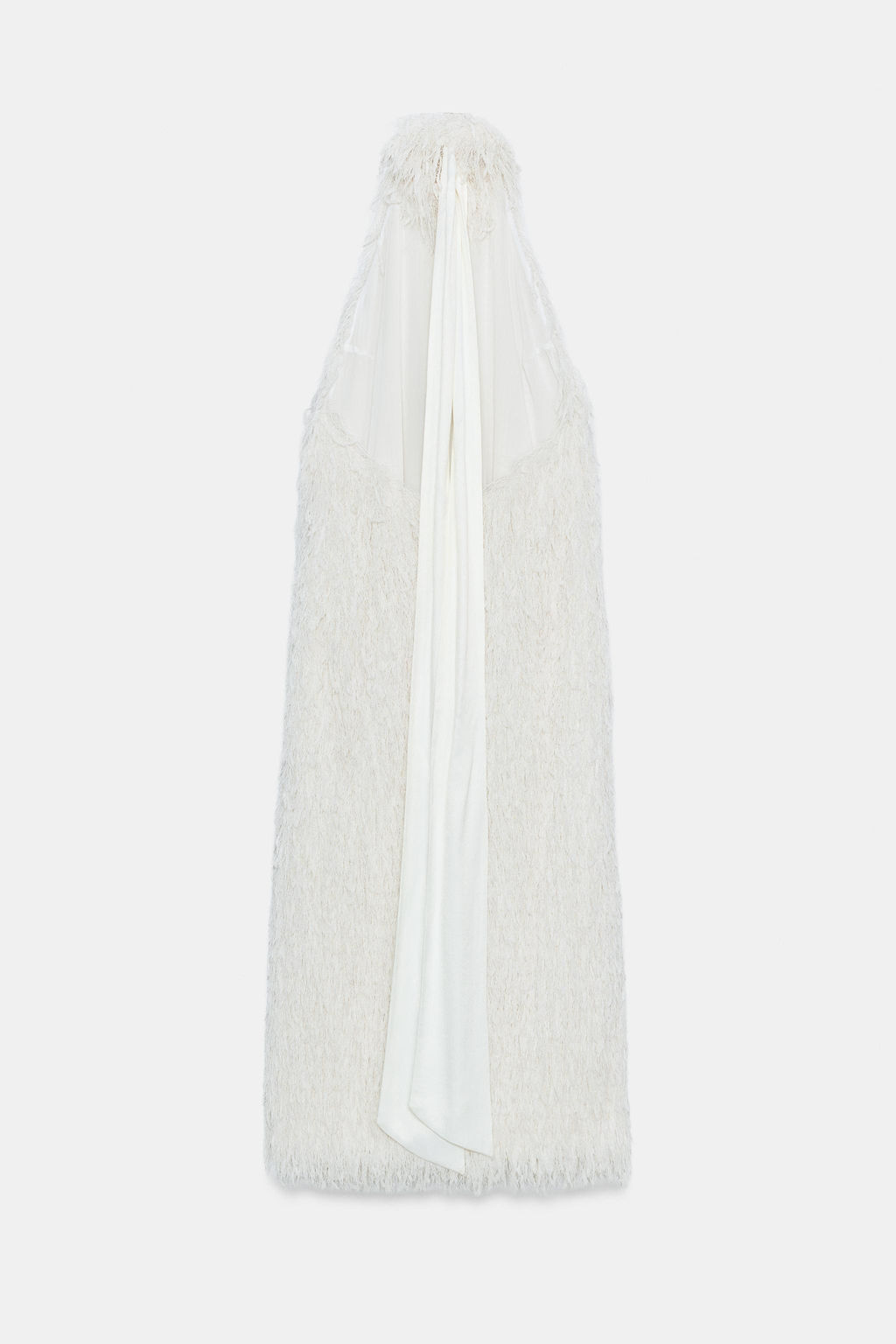 VESTIDO HALTER ZW COLLECTION / Blanco - Zara фото 9