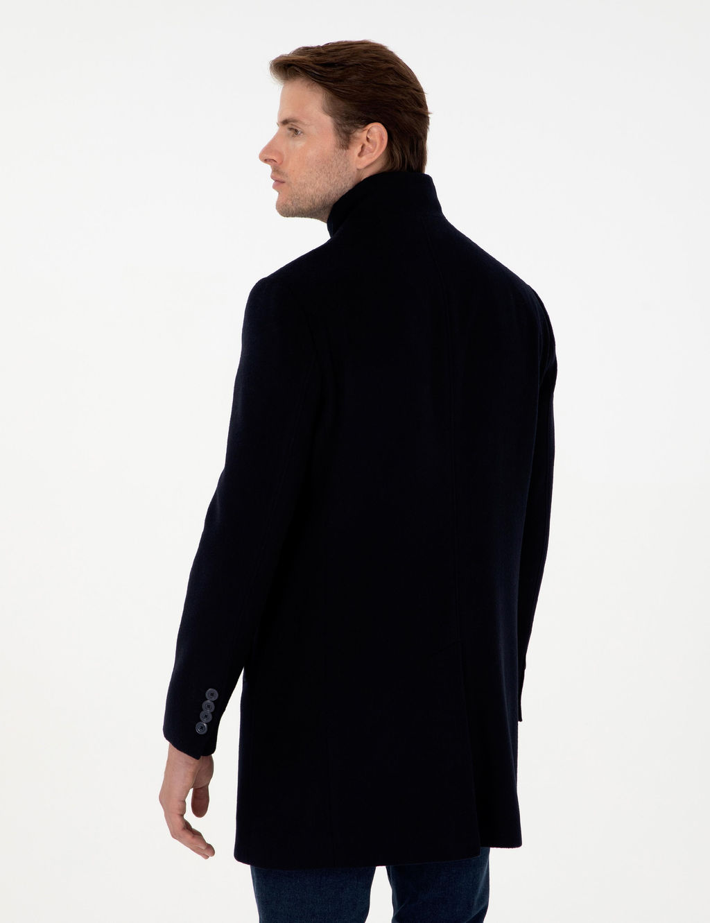 Lacivert Slim Fit Palto - Pierre cardin фото 5