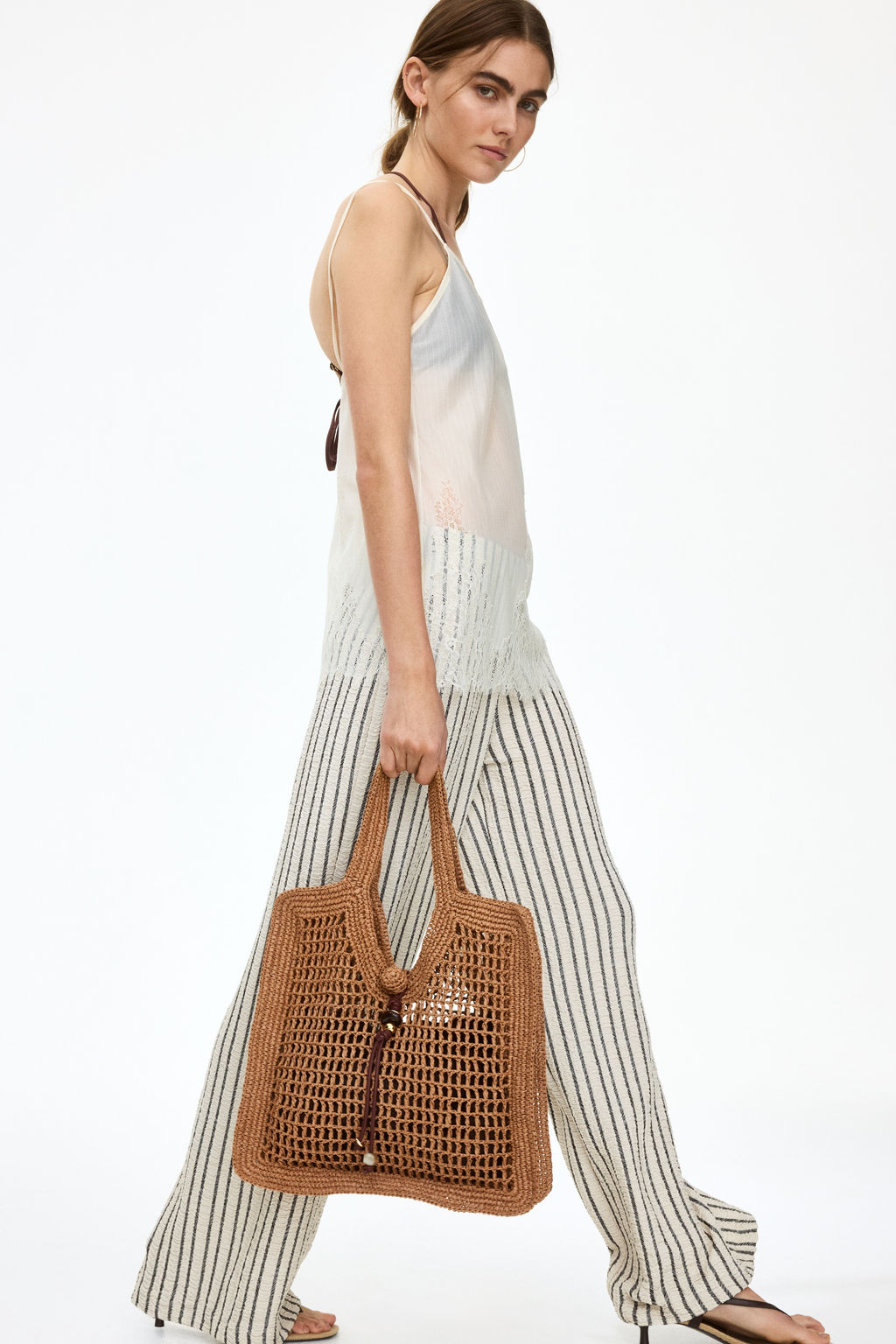 Pantal?n amplio con efecto arrugado - H&m фото 4