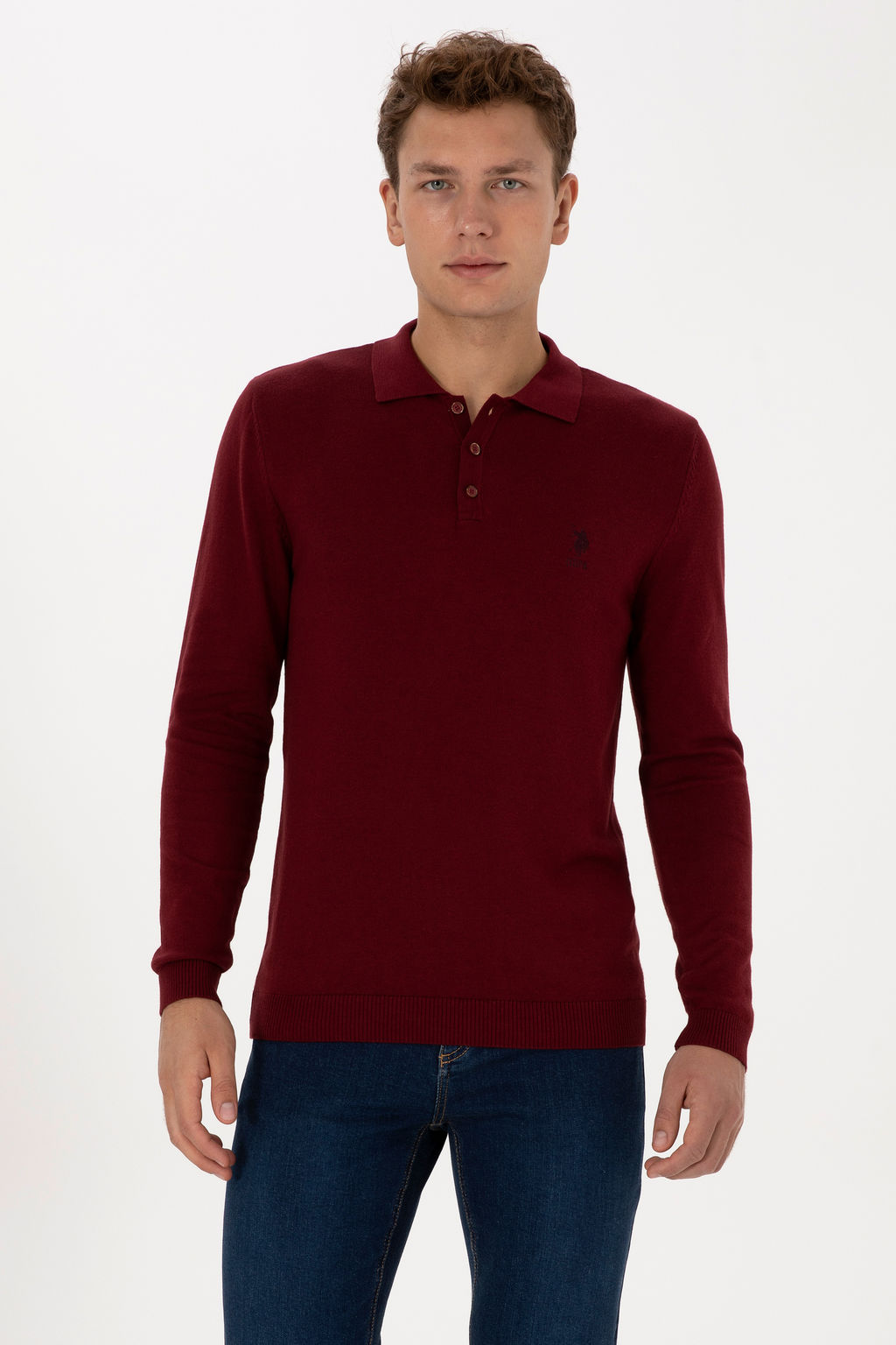 Erkek Bordo Basic Kazak - U.s. polo assn фото 10