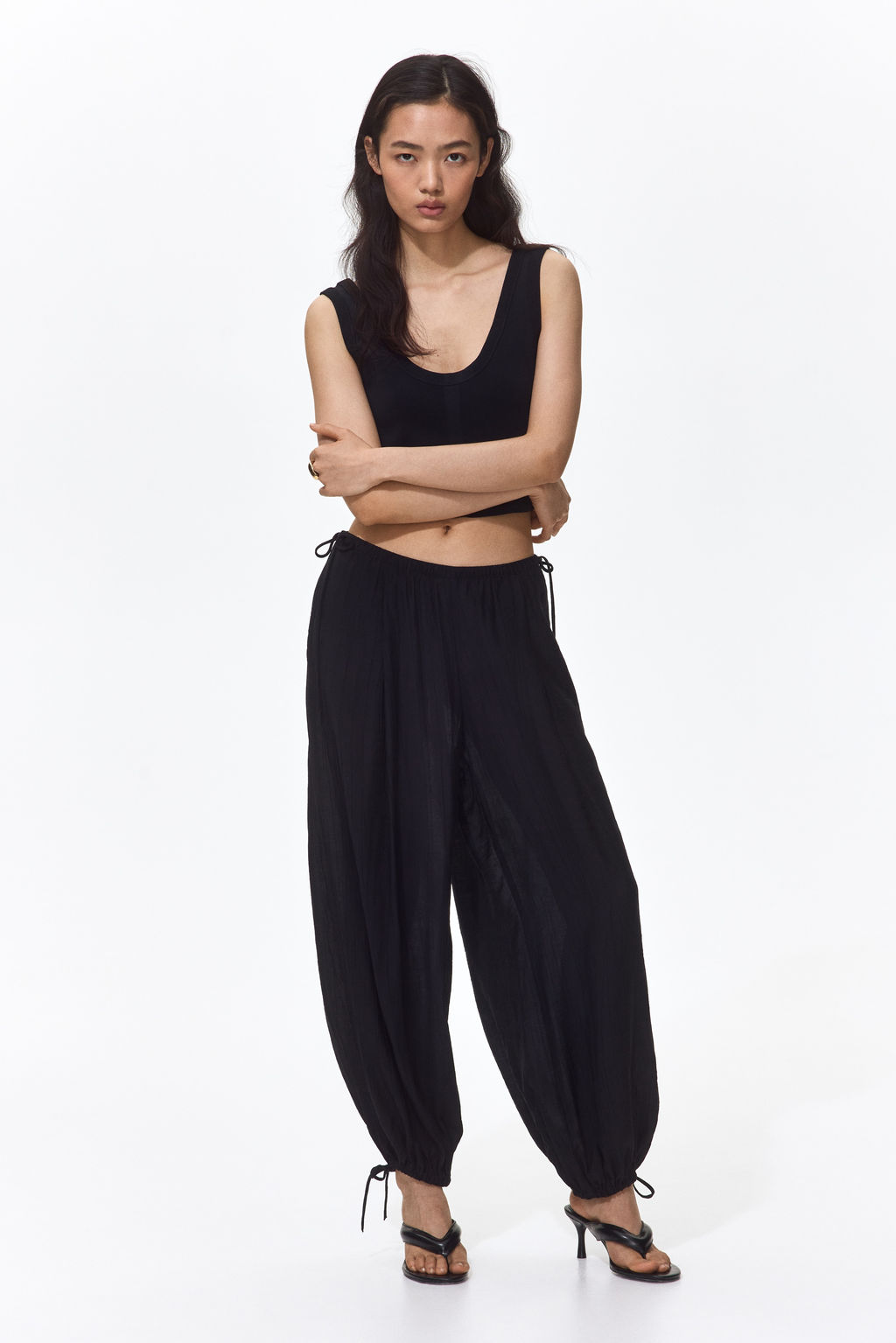 Pantal?n globo con cord?n de ajuste - H&m фото 3