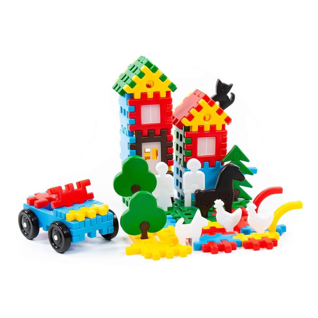 Конструктор Семья (108 элементов) (в ведёрке) - Полесье фото 4