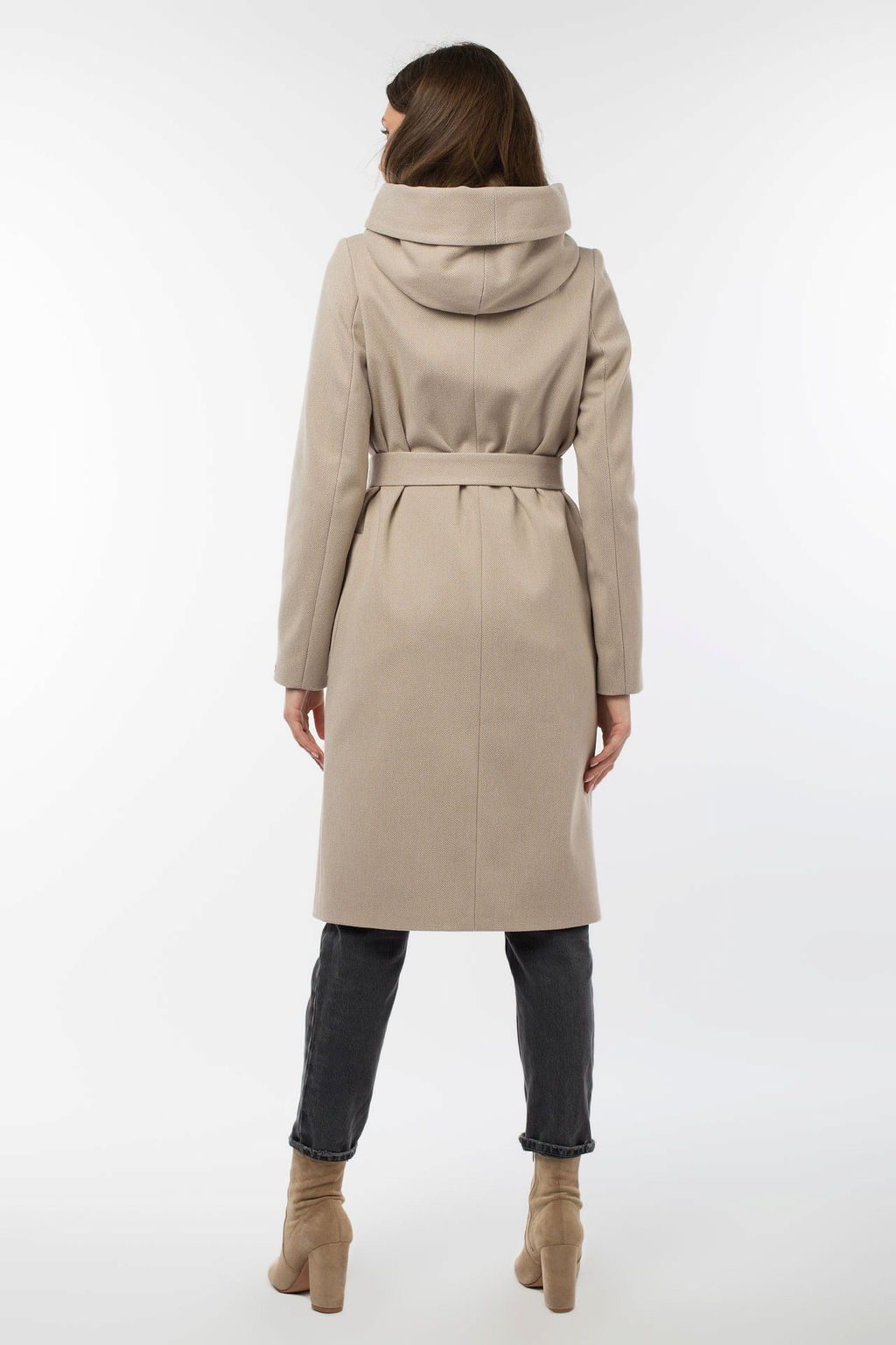 Пальто женское демисезонное (пояс) - El podio фото 5