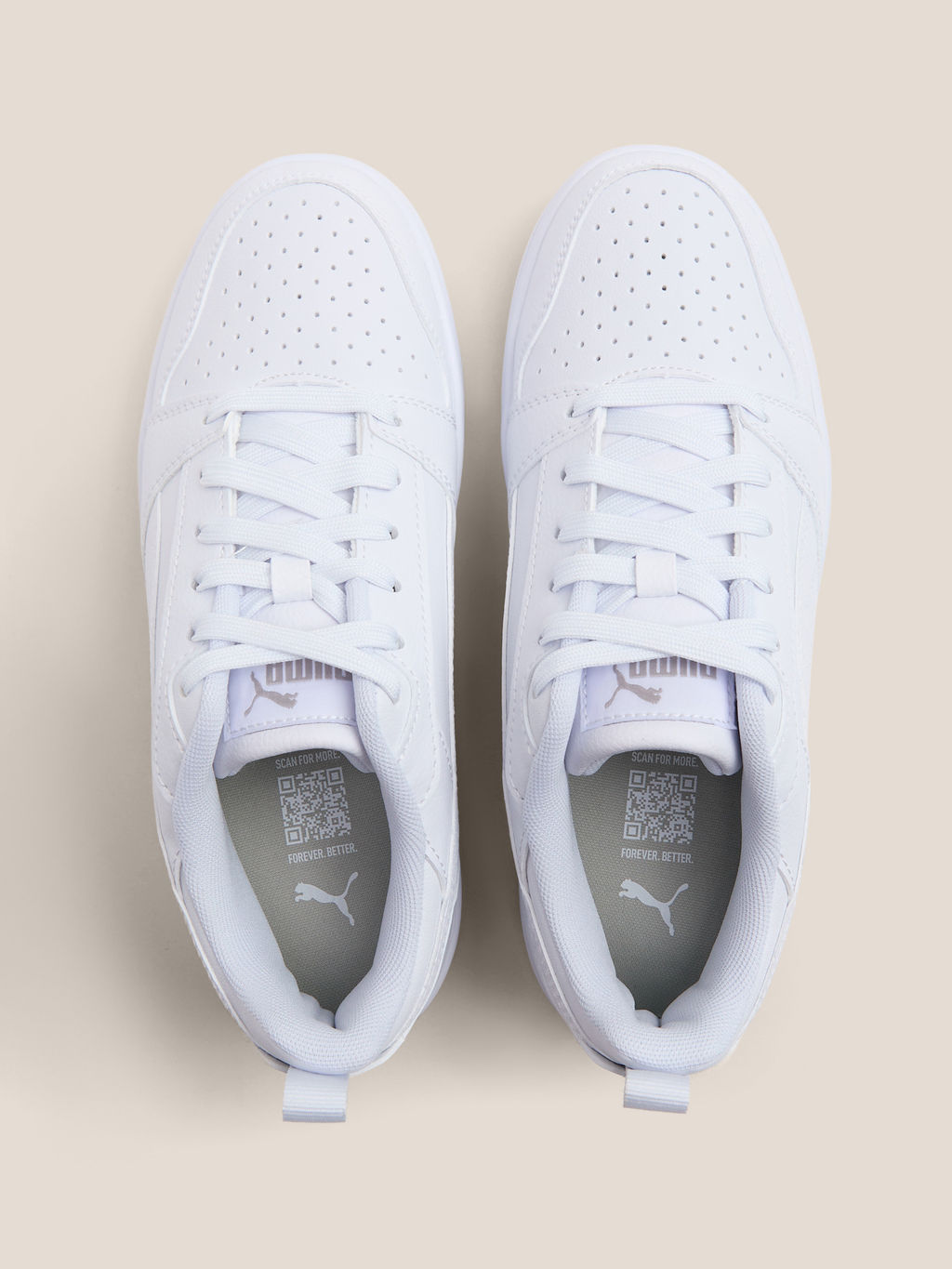 Детские кеды PUMA Puma Rebound V6 Lo Jr Артикул 4587255, белый