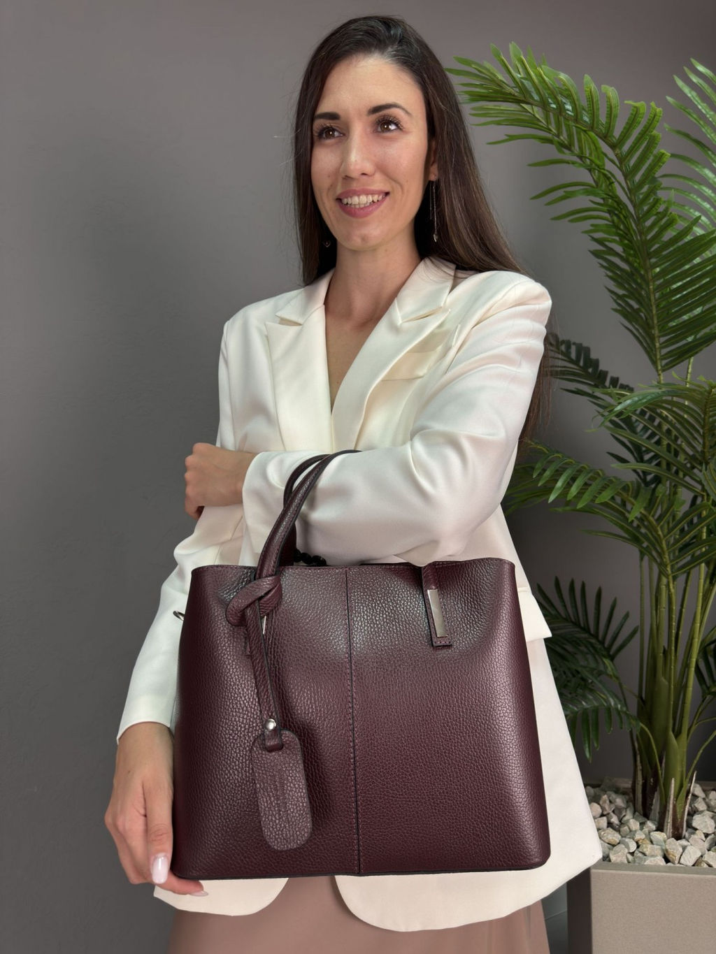 Сумка женская из телячьей кожи