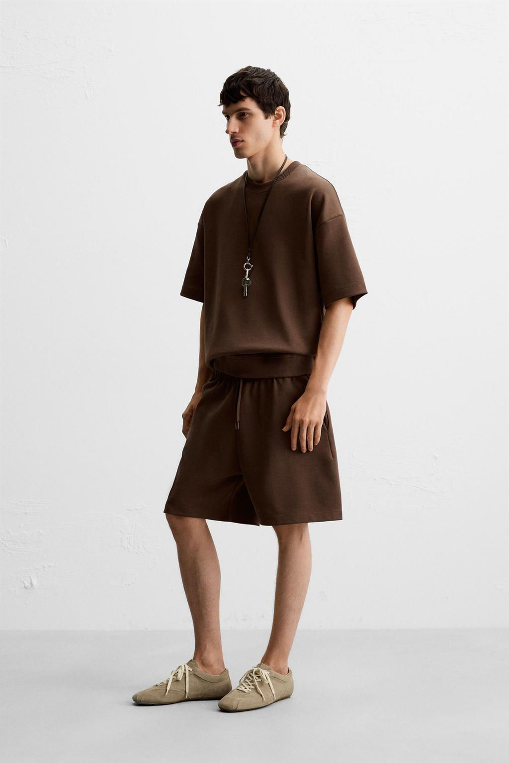 TECHNICAL TEXTURED BERMUDA SHORTS - Zara фото 19