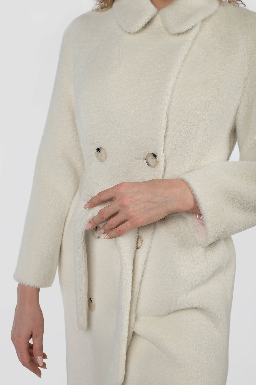 01-11887 Пальто женское демисезонное (пояс) - El podio фото 5