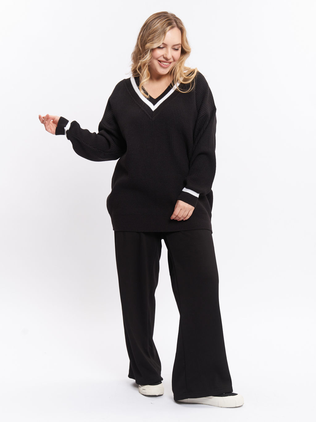 Джемпер вязаный DG39166BLK01 - Артесса фото 12