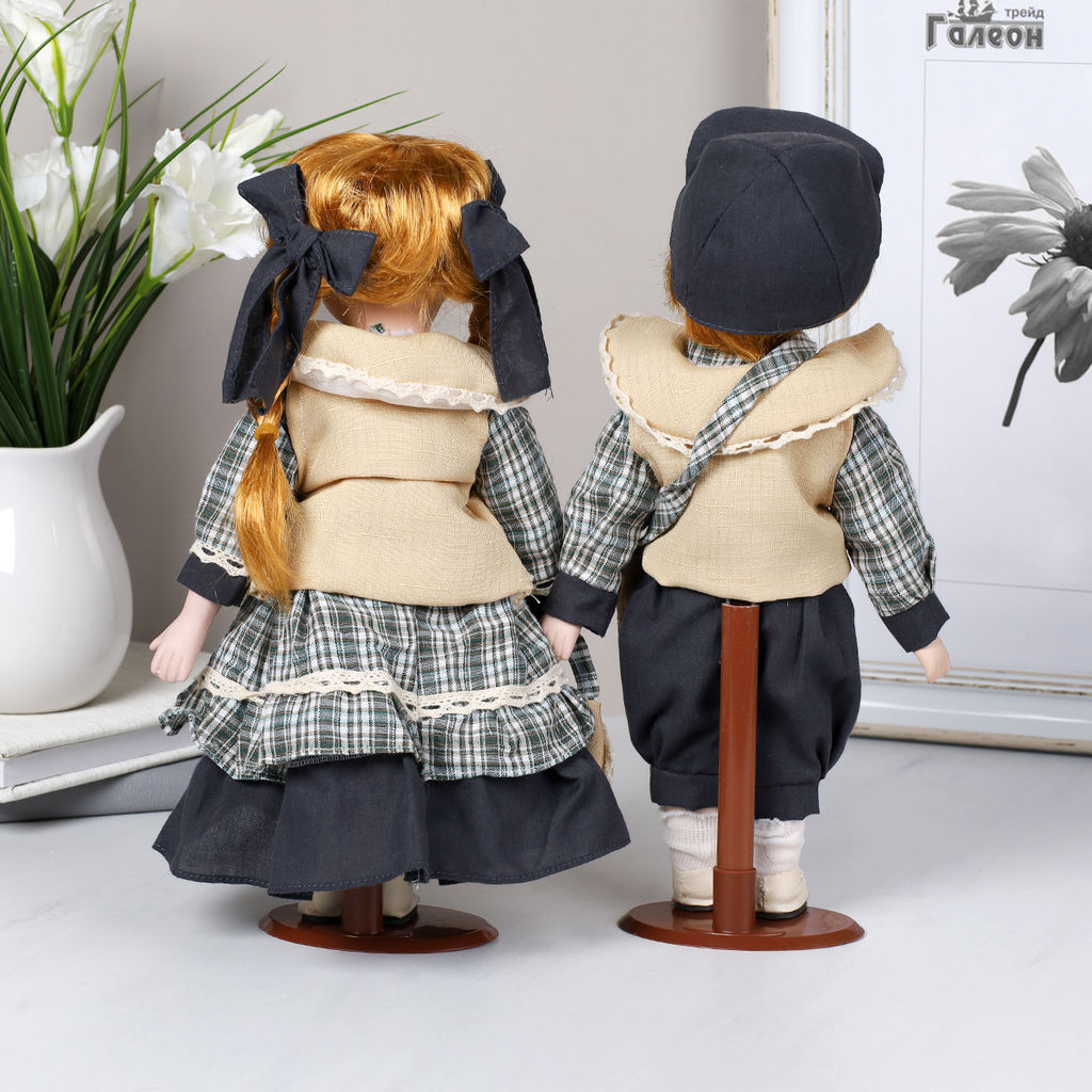 Сувенир коллекционный Мальчик и Девочка 2 штуки набор 31 см / 1213 /уп 24/ - Галеонтрейд фото 17