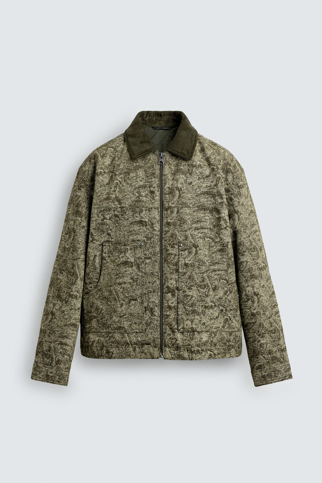 ABSTRACT JACQUARD QUILTED JACKET - Zara фото 6