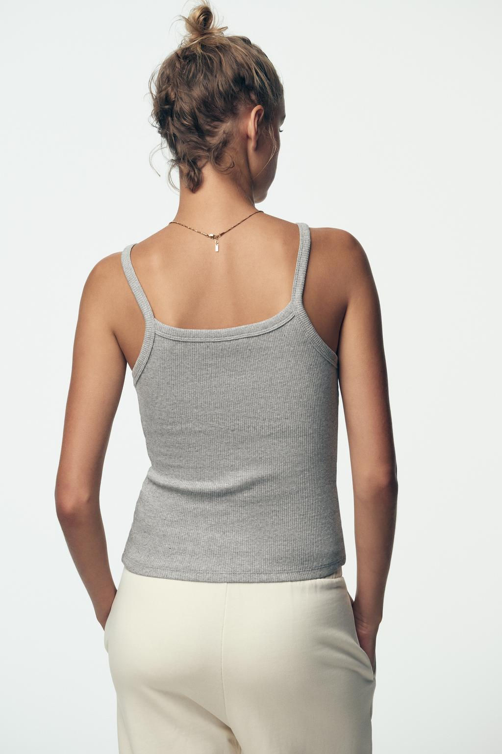 RIBBED HALTER TOP - Zara фото 4