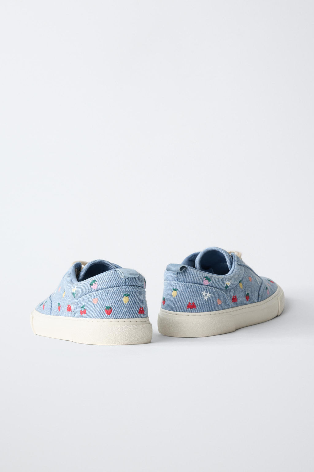 BAMBA ALGOD?N BORDADOS / Azul Lavanda - Zara фото 6