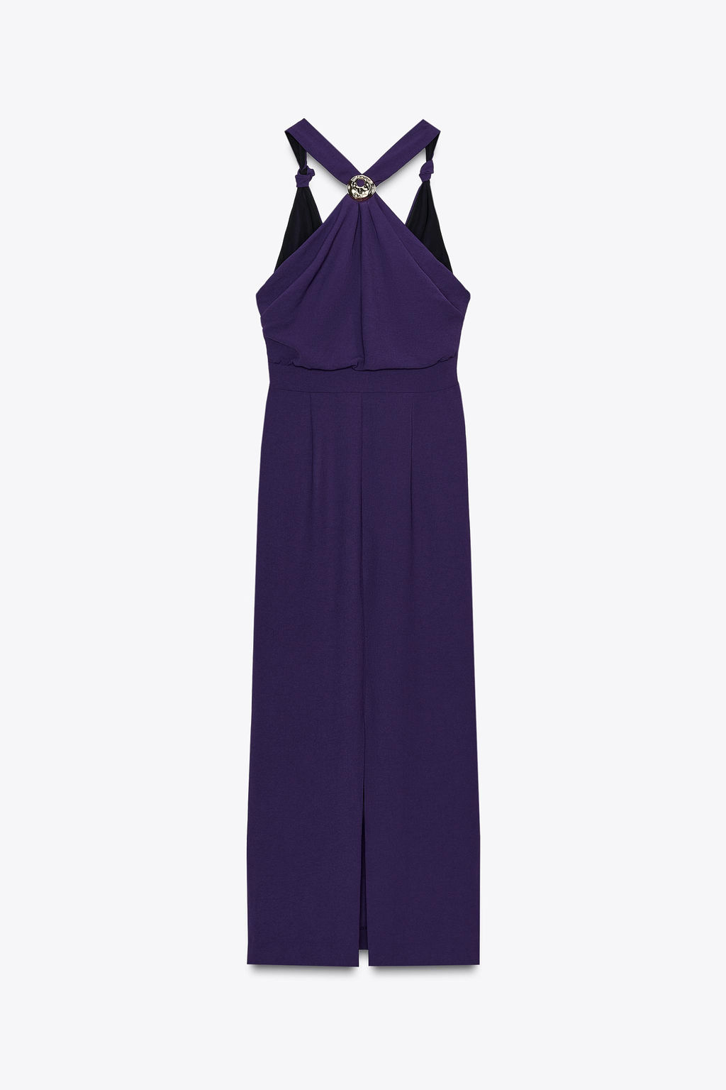 MIDI DRESS WITH KNOT AND HARDWARE - Zara фото 6