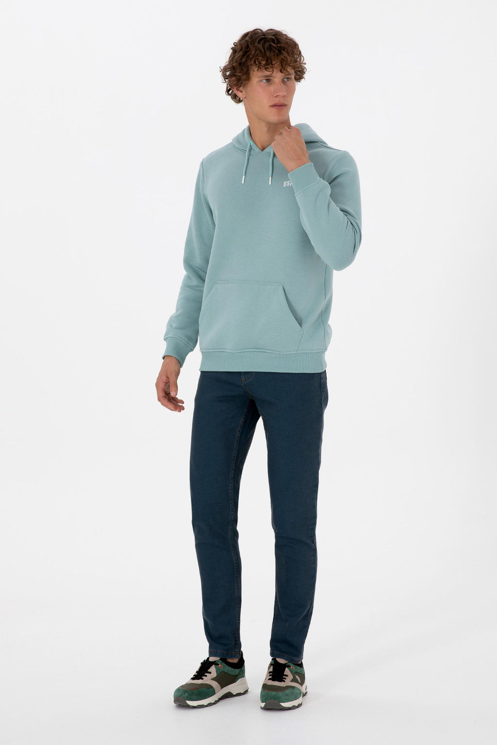 Erkek Mint Basic Sweatshirt Sepette S_rpriz _ndirim - U.s. polo assn фото 4