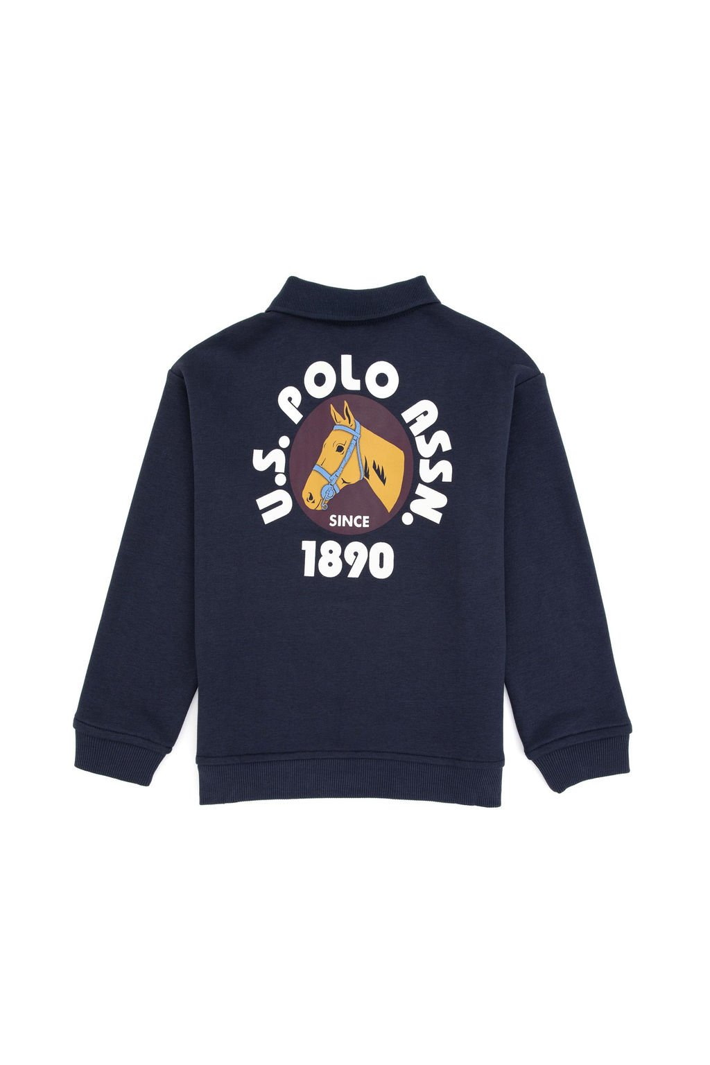 Erkek _ocuk A__k Lacivert Polo Yaka Sweatshirt - U.s. polo assn фото 5