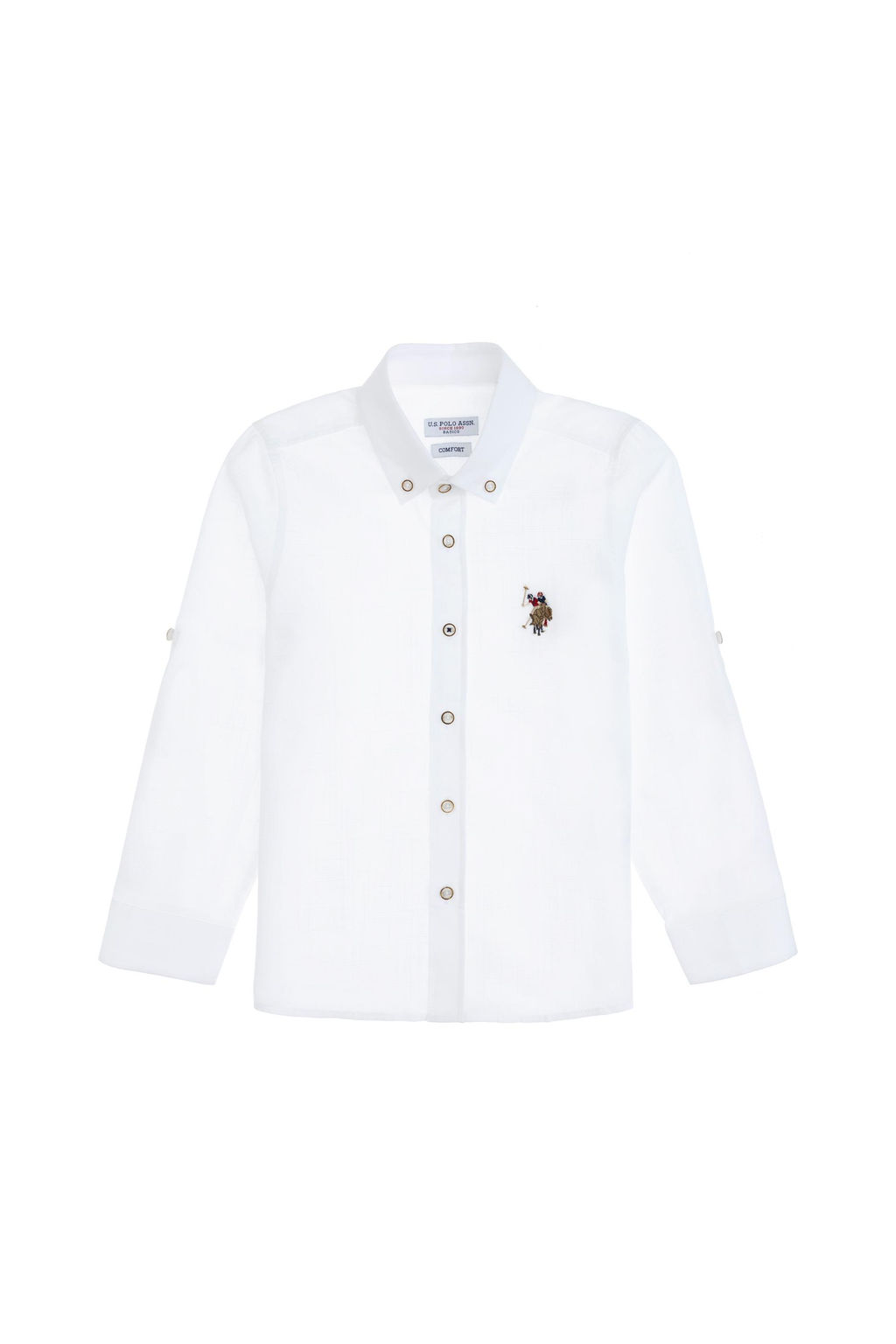 Erkek _ocuk Beyaz Uzun Kollu Basic G_mlek Sepette S_rpriz _ndirim - U.s. polo assn фото 2