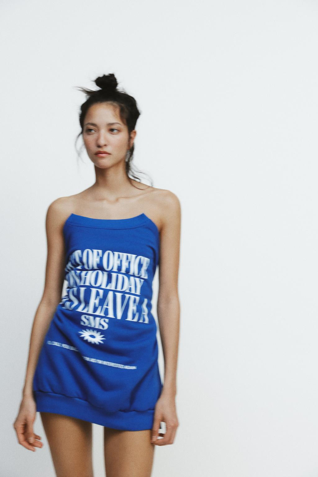 PRINTED SLOGAN SWEATSHIRT - Zara фото 4