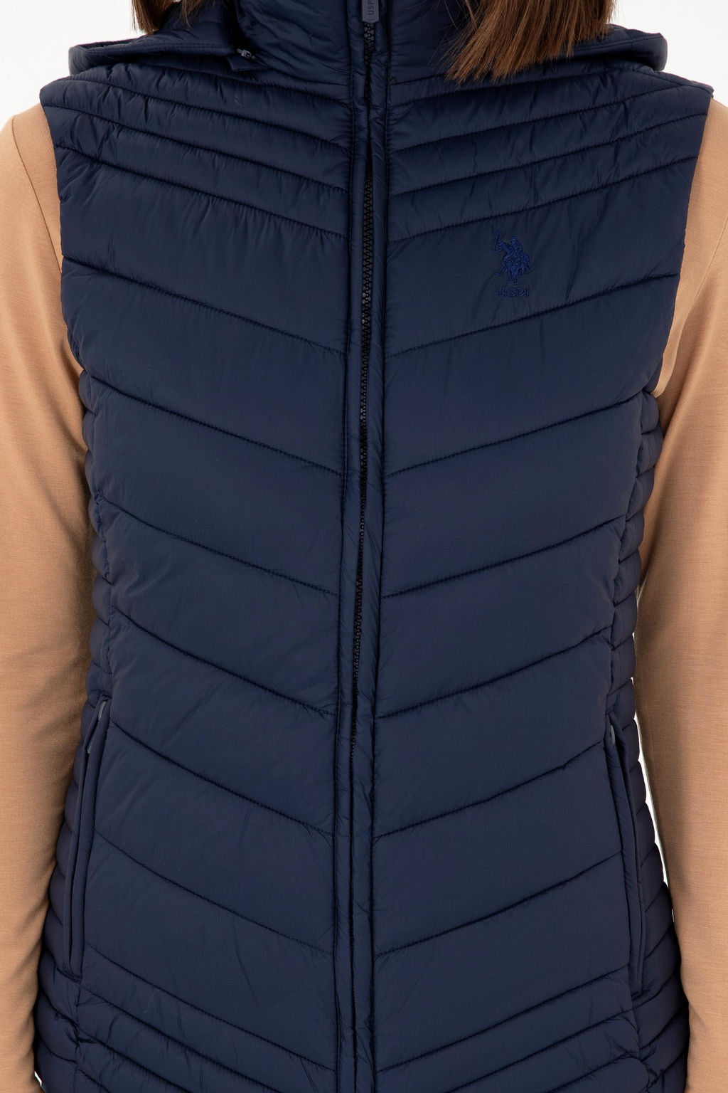 Женский темно-синий жилет - U.s. polo assn фото 6