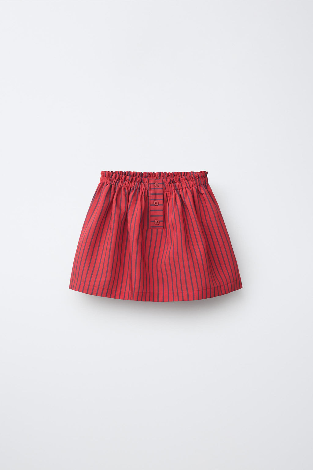 FALDA BERMUDA RAYAS CON MODAL / Rojo - Zara фото 5
