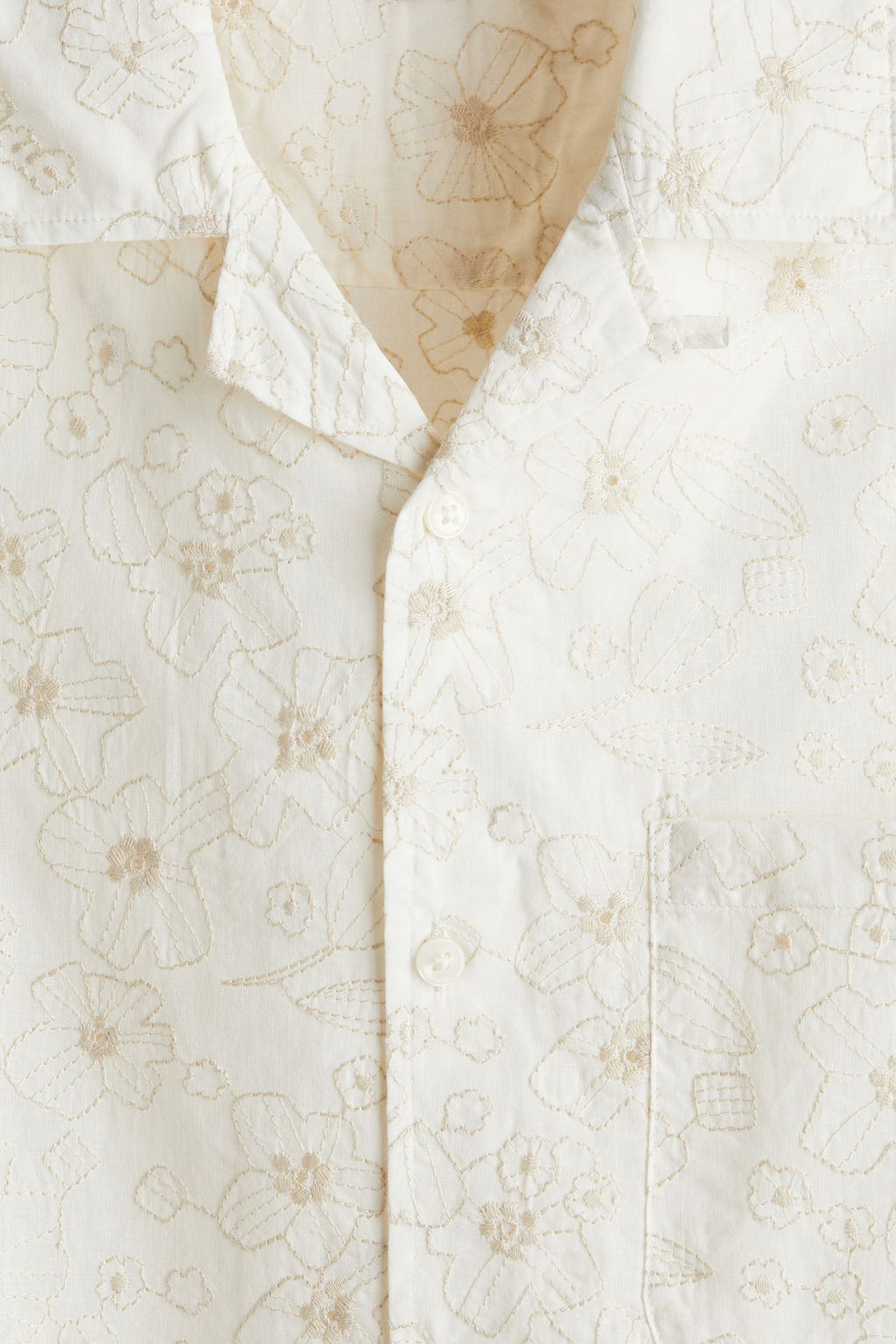 Camisa resort bordada Regular Fit - H&m фото 2