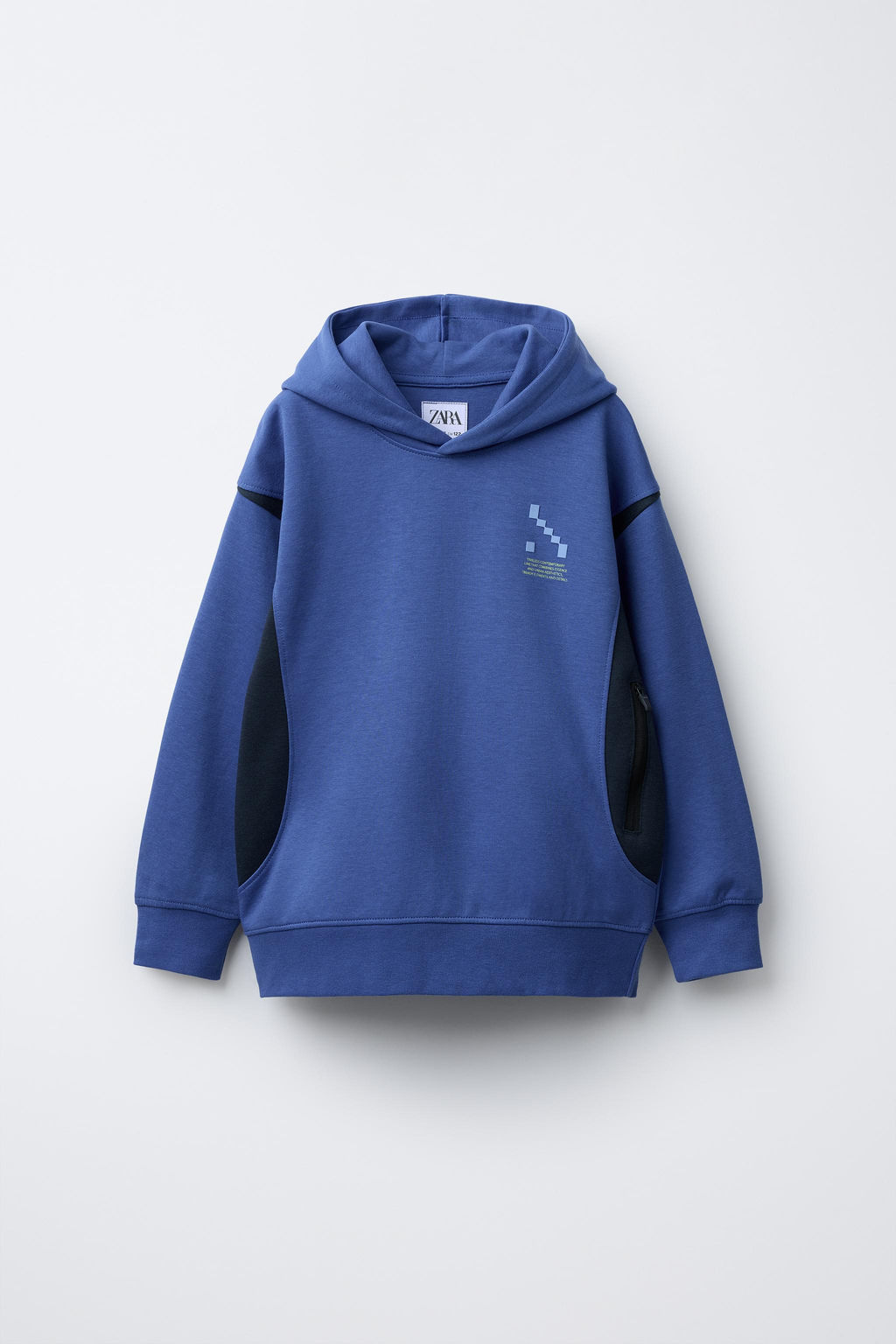 SPORTY COLOUR BLOCK HOODIE