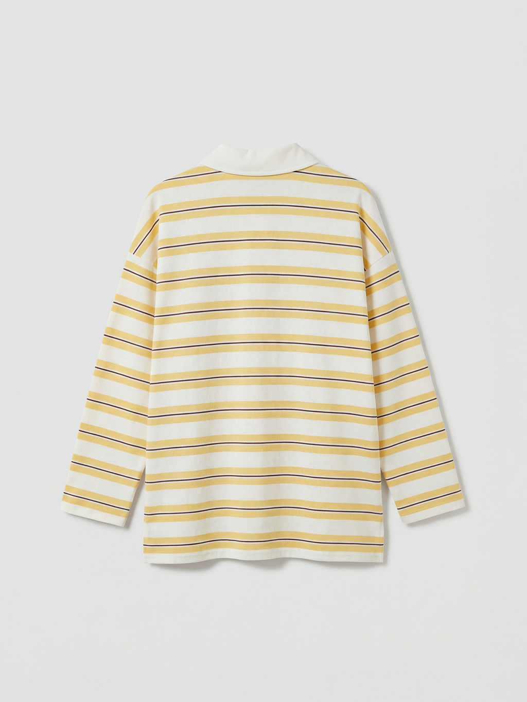 Polo Yaka ?izgili Kad?n Sweatshirt Tunik