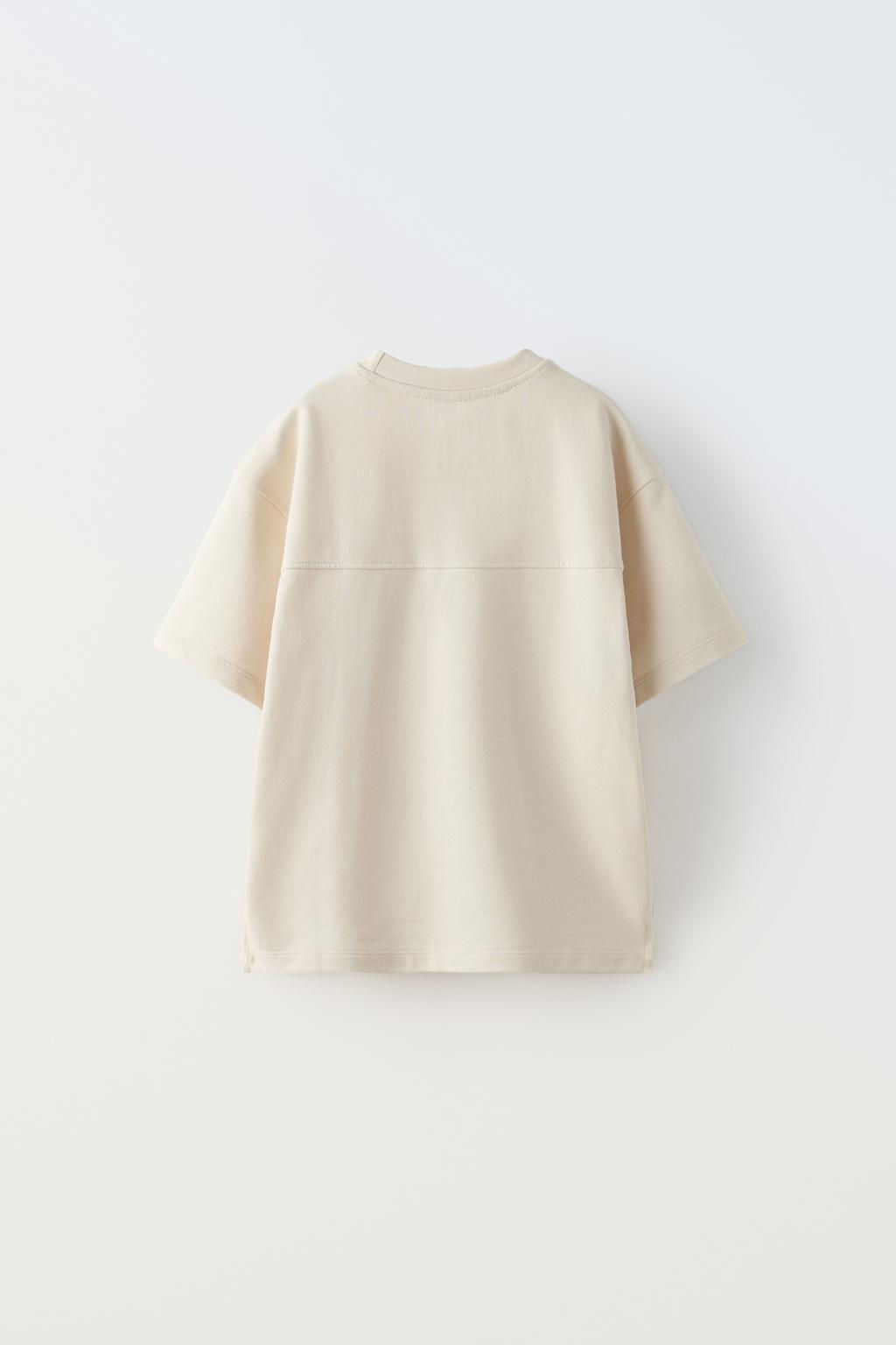 T-SHIRT WITH LABELLED POCKET - Zara фото 2