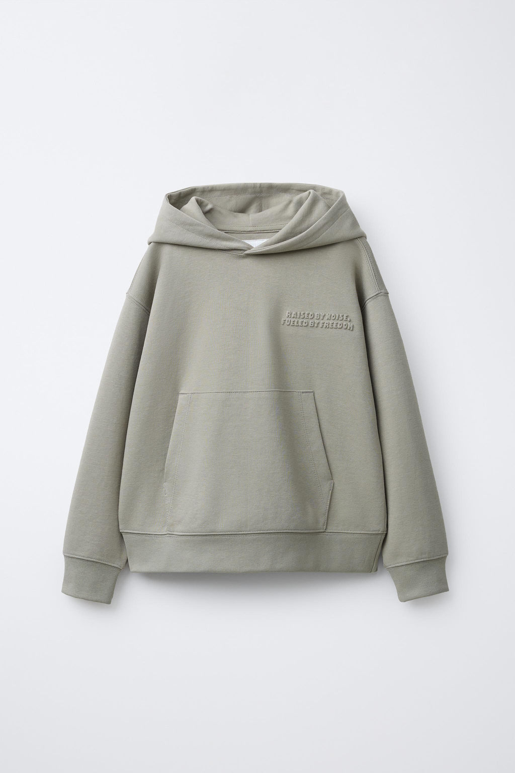 EMBOSSED TEXT INTERLOCK HOODIE AND JOGGERS SET - Zara фото 10