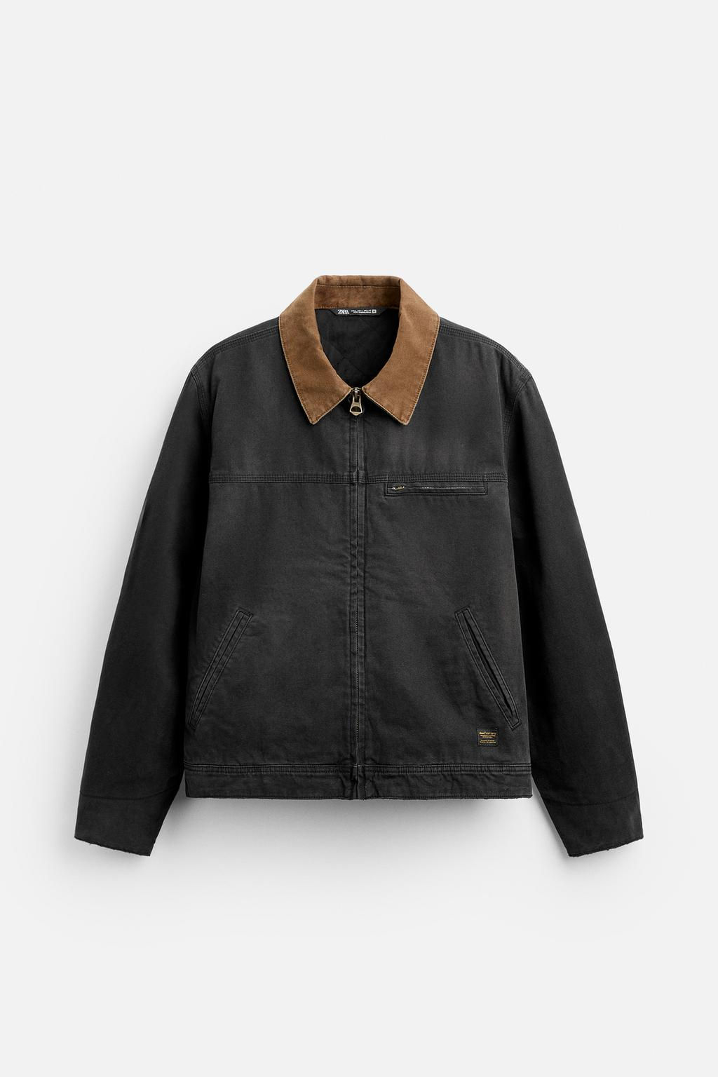 JACKET WITH CONTRAST COLLAR - Zara фото 14