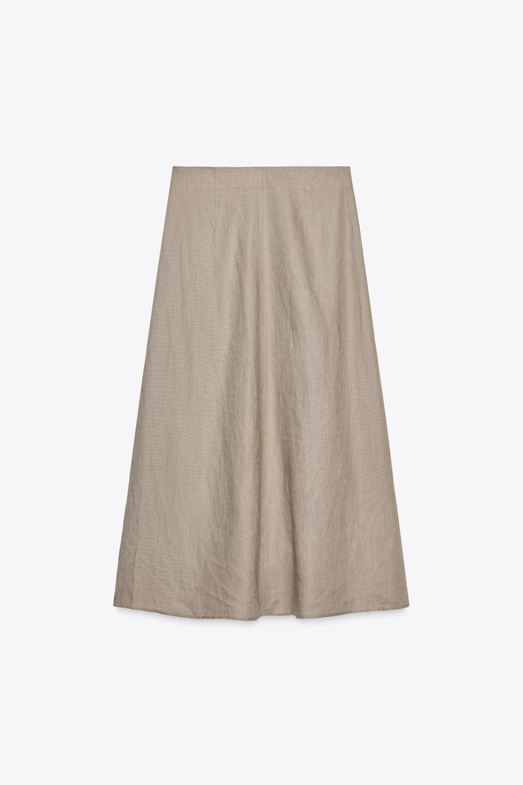 ZW COLLECTION 100% LINEN MIDI SKIRT - Zara фото 7